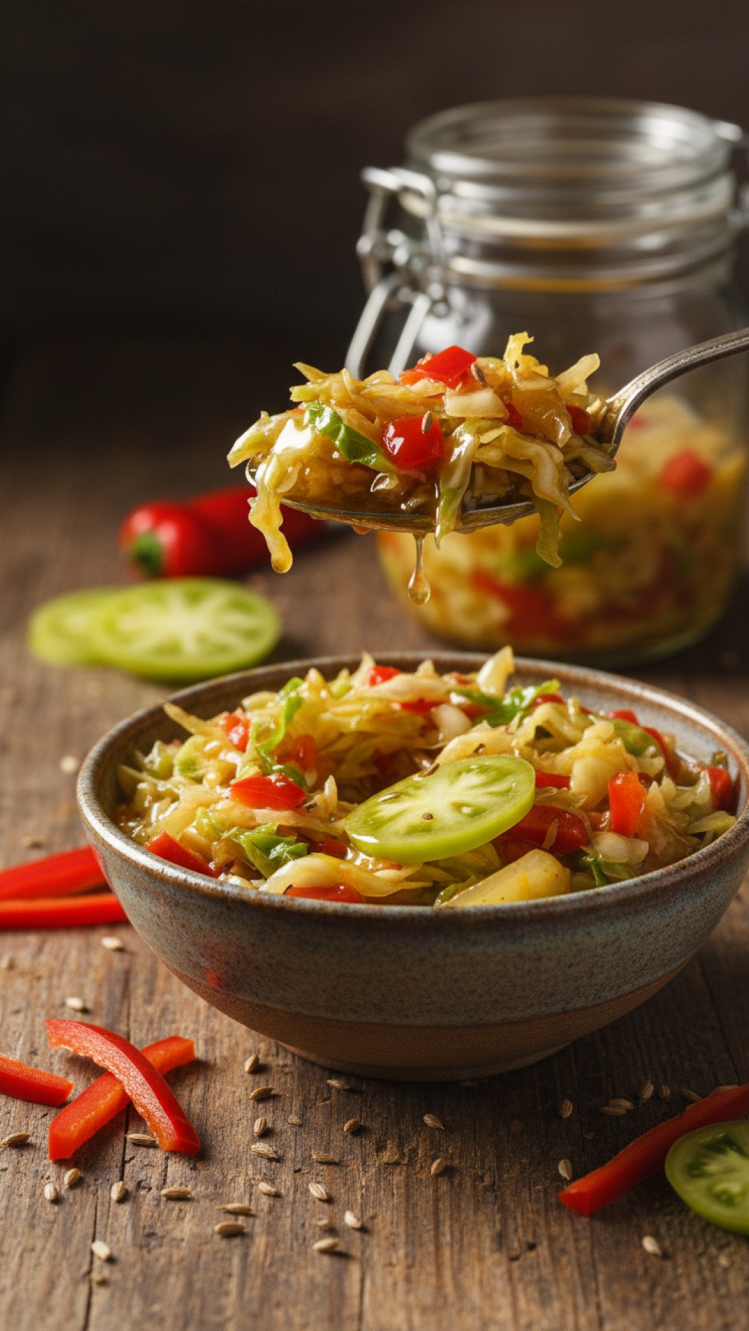 Classic Southern Sweet & Tangy Chow Chow Recipe Preparation