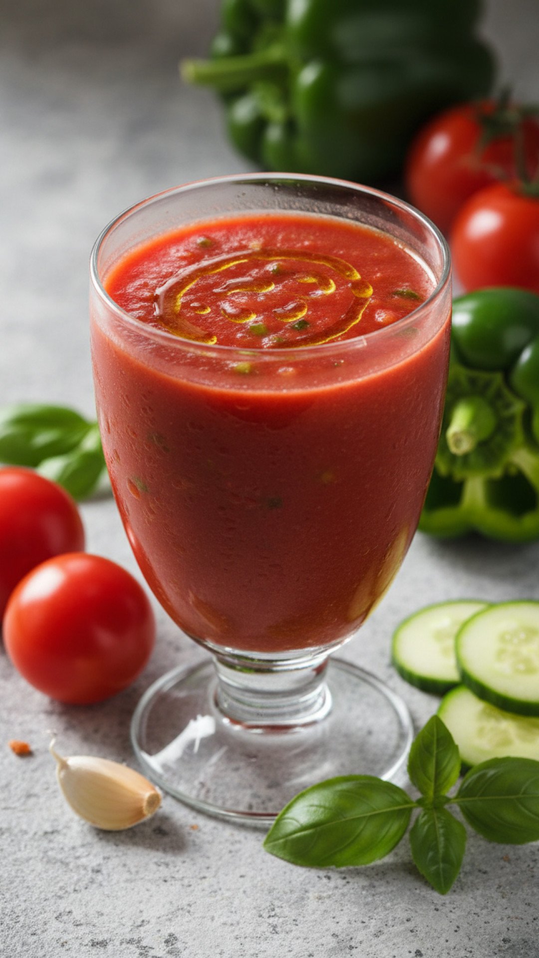 Classic Spanish Gazpacho Preparation