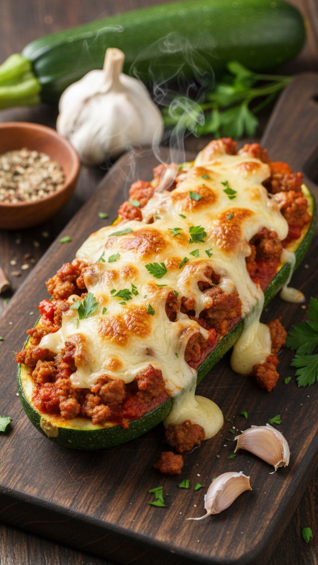 Classic Stuffed Zucchini Boats Preparation