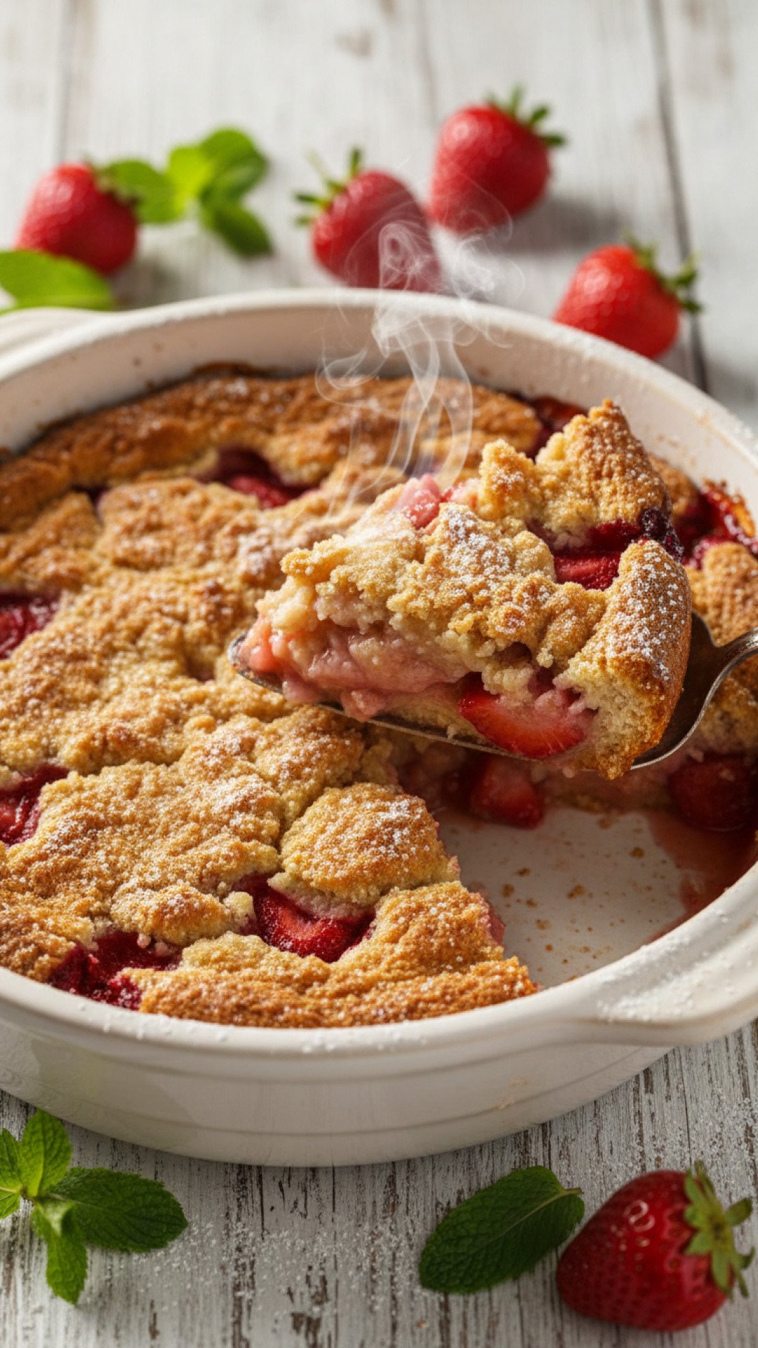 Divine Strawberry Crumble Bars Preparation