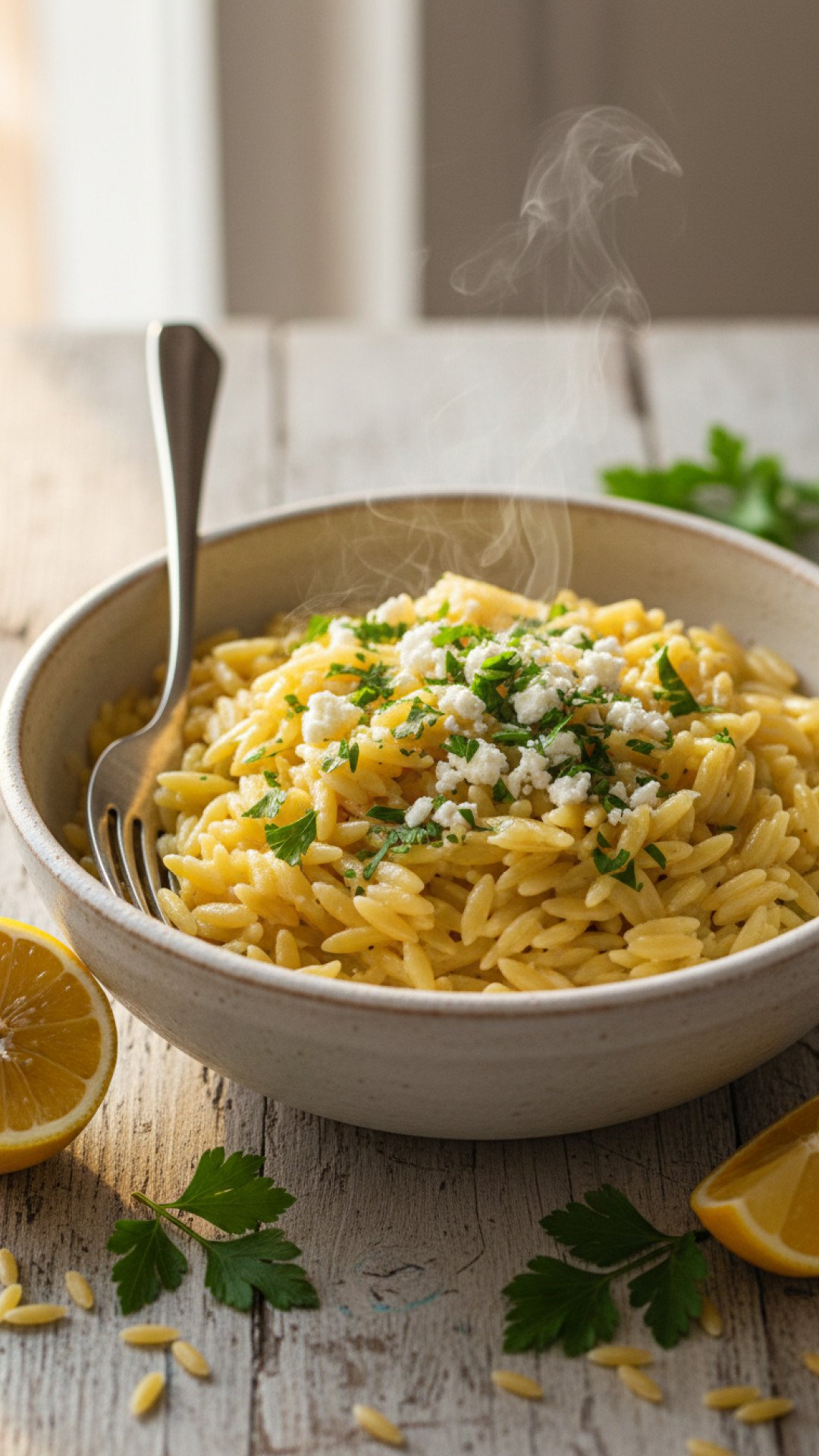 Everyday Delight Orzo with Garlic & Parmesan Preparation