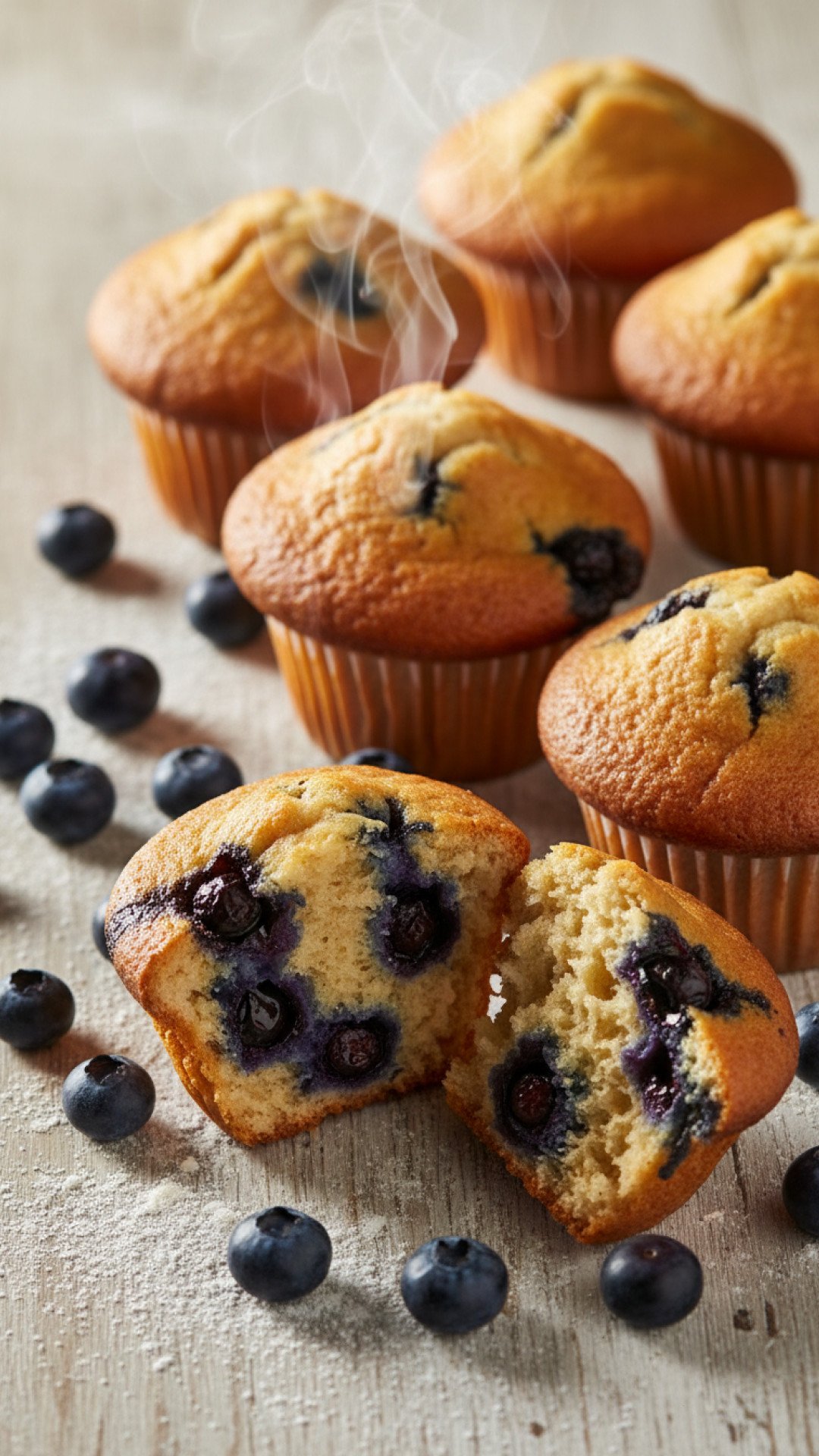 Fluffy Blueberry Muffins Preparation