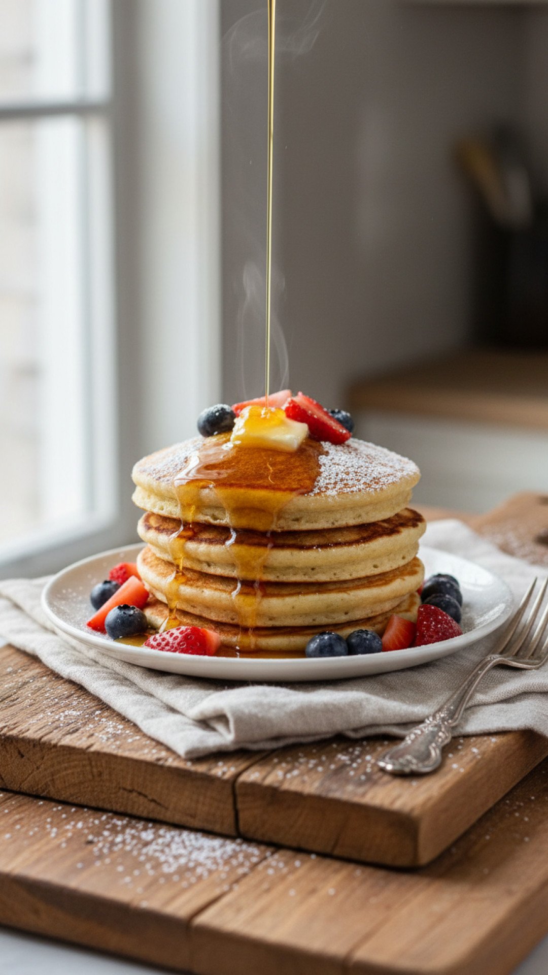 Fluffy Gluten-Free Buttermilk Pancakes Preparation