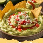 avocado recipes - Creamy Avocado and Black Bean Salsa in a bowl with tortilla chips.