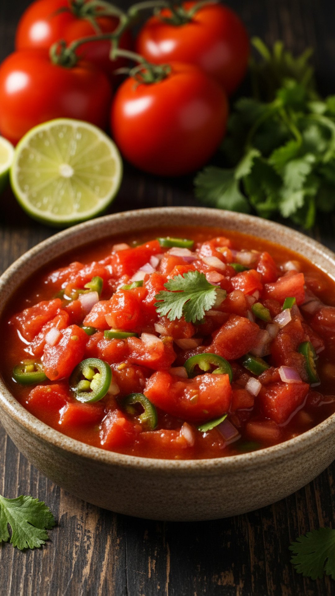 Fresh & Zesty Homemade Salsa Preparation