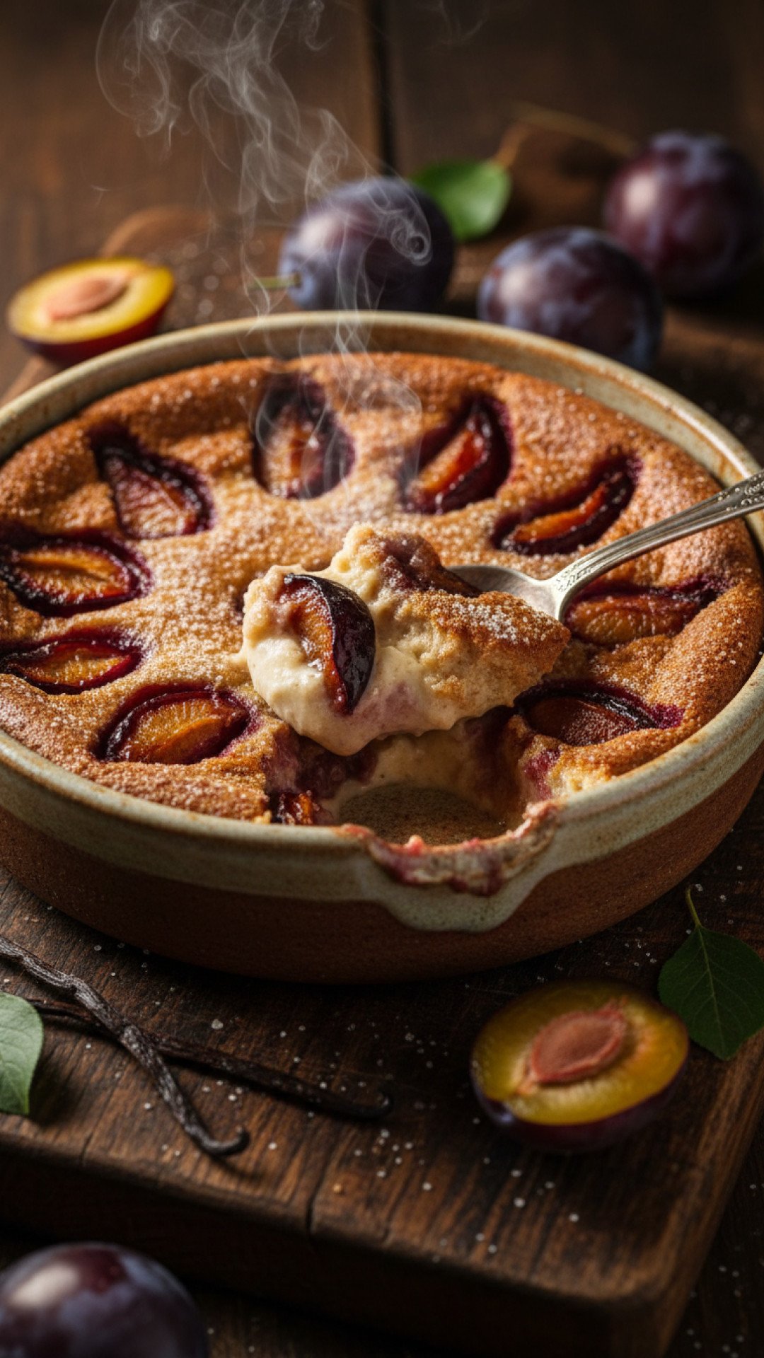 Grandma's Classic Plum Crumble Preparation