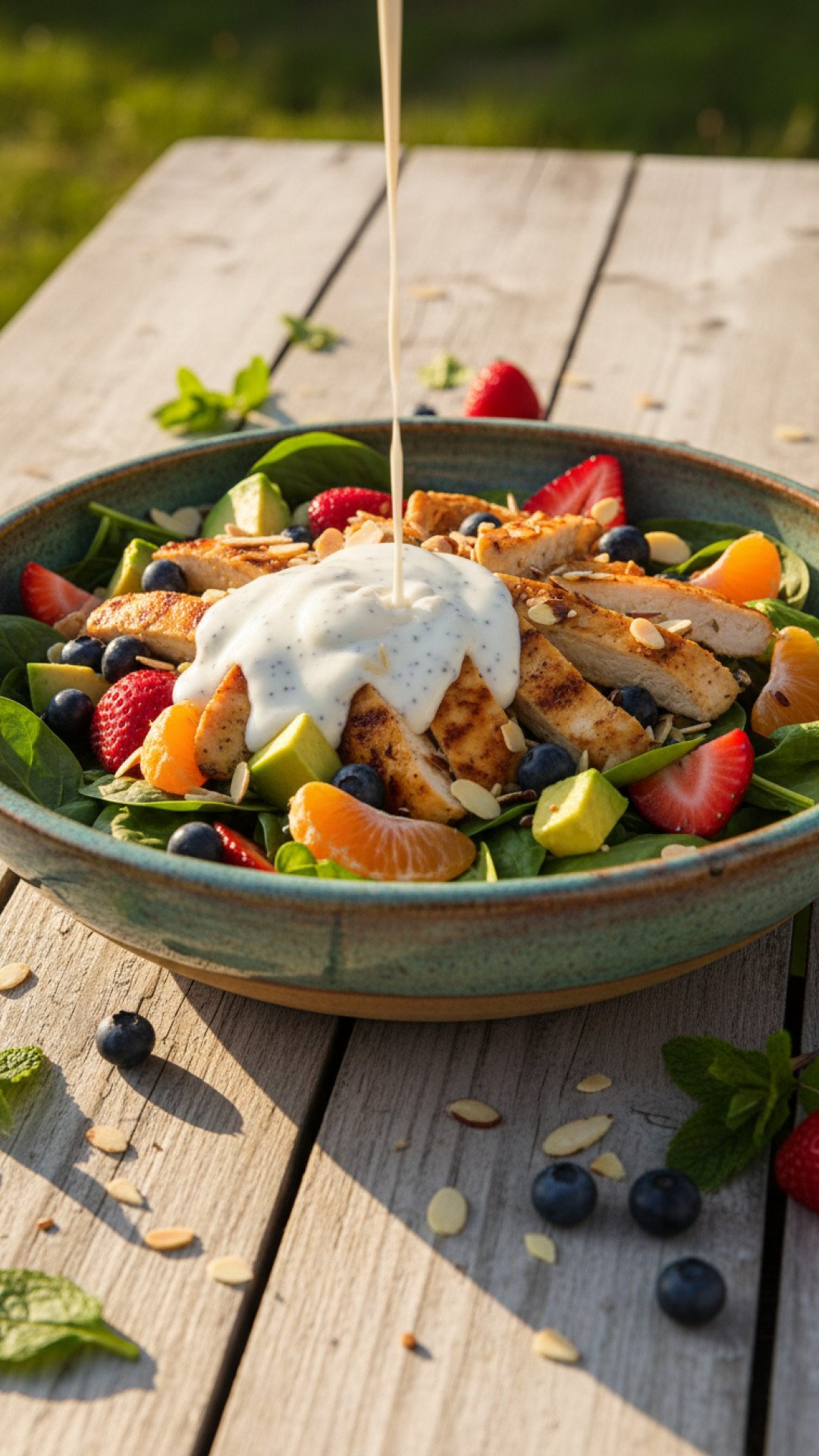 Grilled Lemon Herb Chicken with Summer Corn Salad Preparation