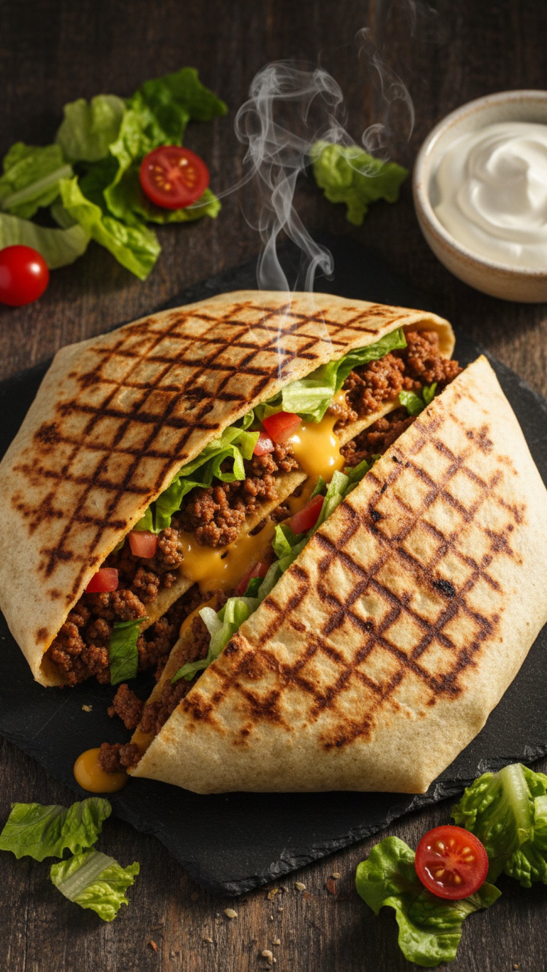 Homemade Crunch Wrap Supreme Recipe Preparation