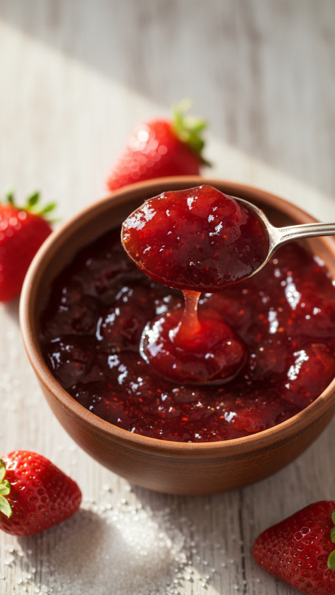 Homemade Strawberry Jam Recipe (No Pectin Needed) Preparation