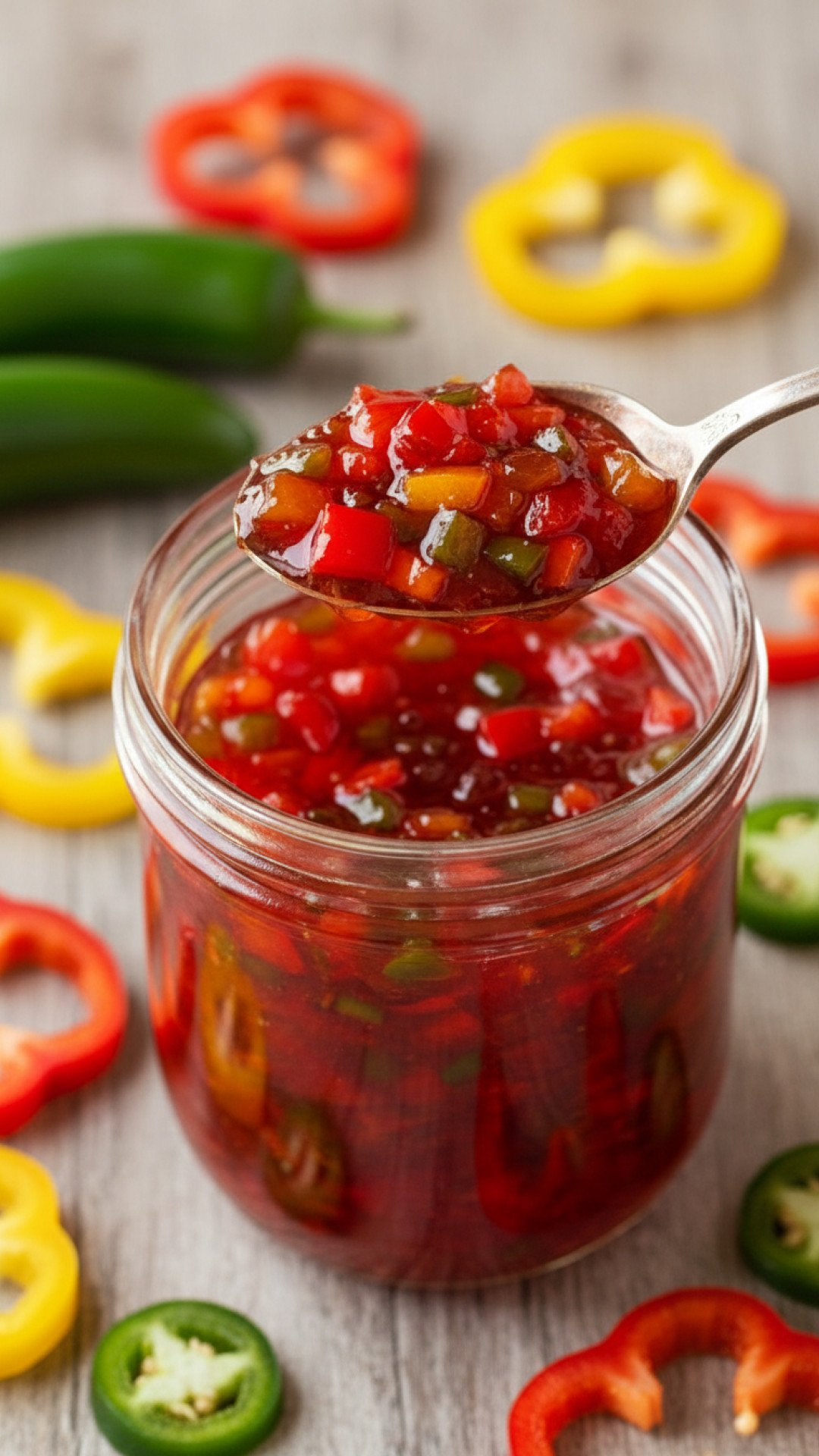 Homemade Sweet & Spicy Pepper Jelly Preparation