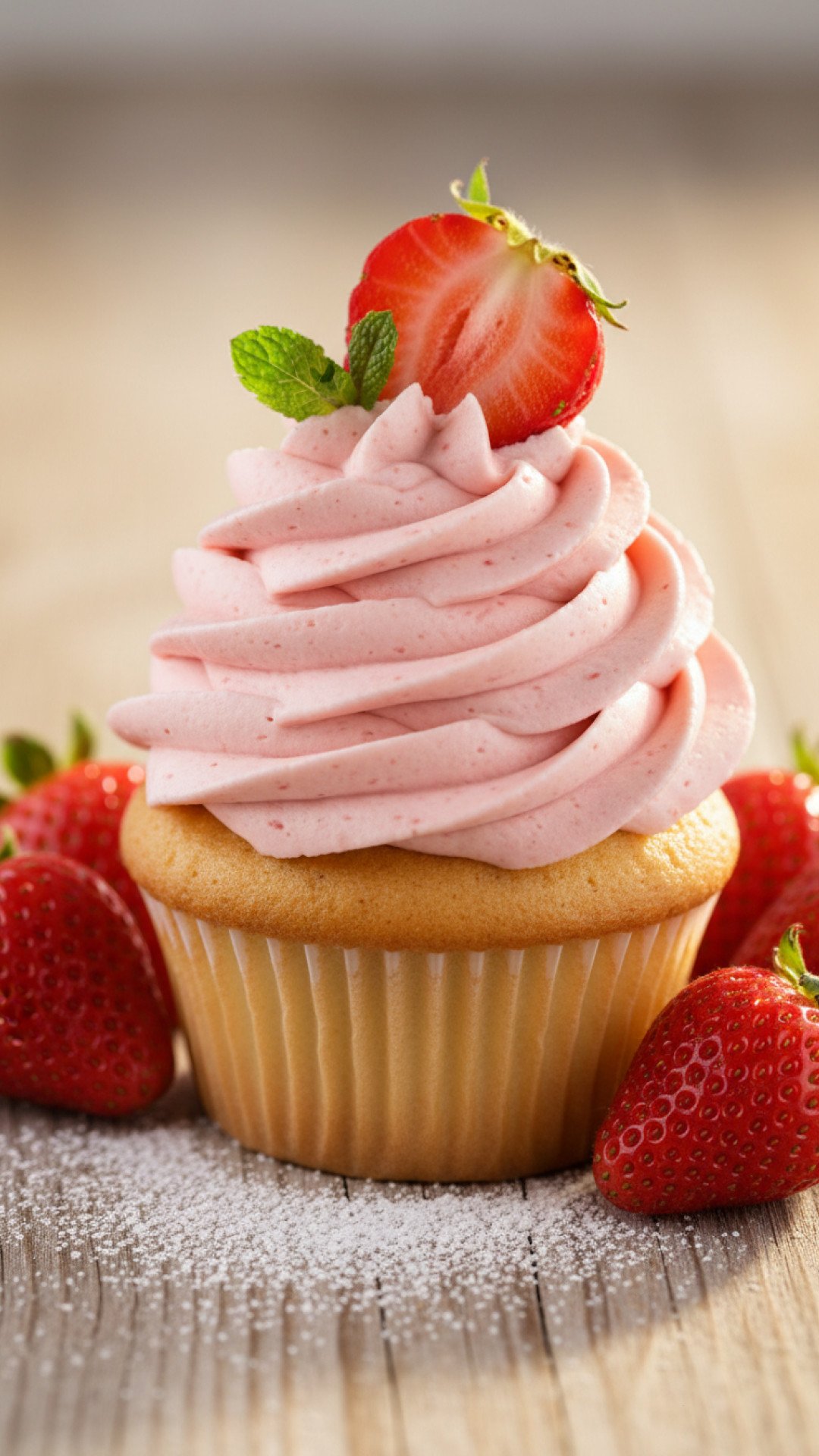 Irresistible Strawberry Cupcakes with Fresh Strawberry Buttercream Preparation