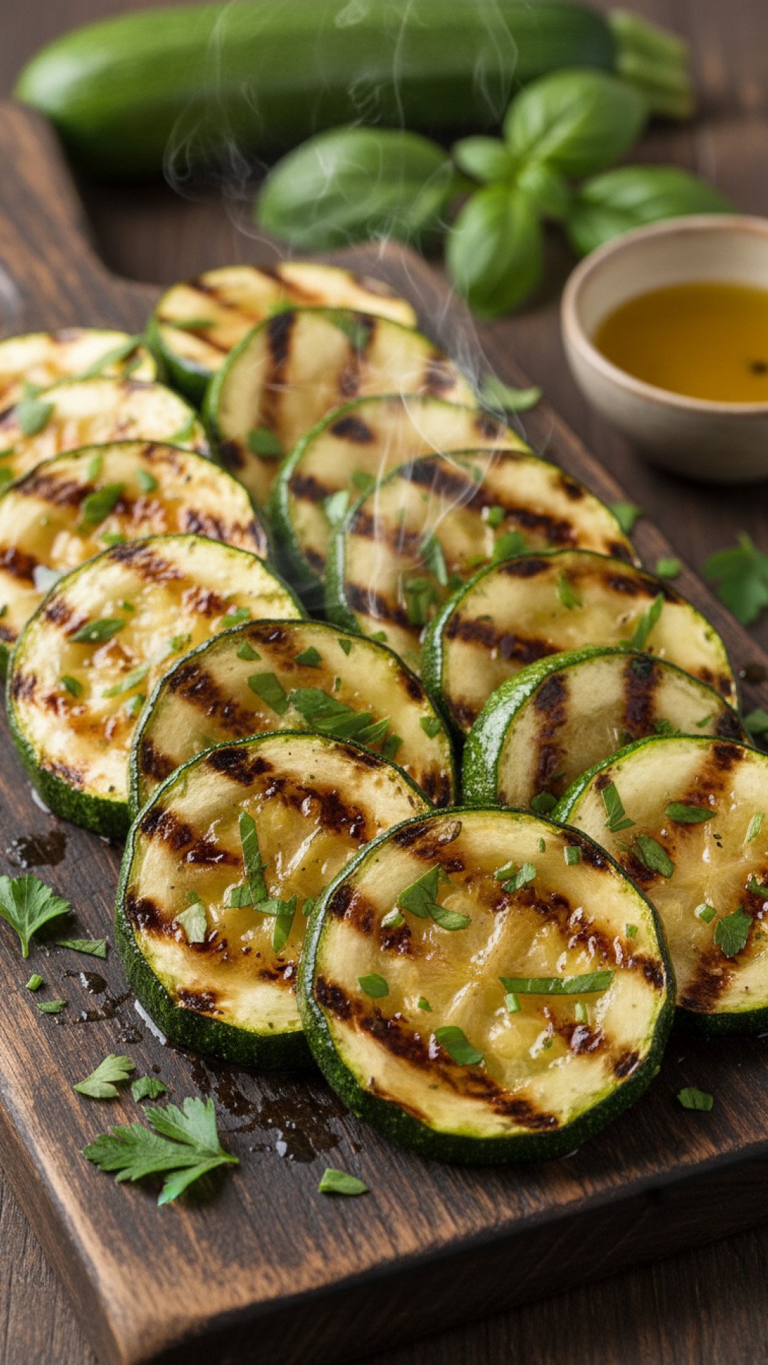Lemon Herb Grilled Zucchini Preparation