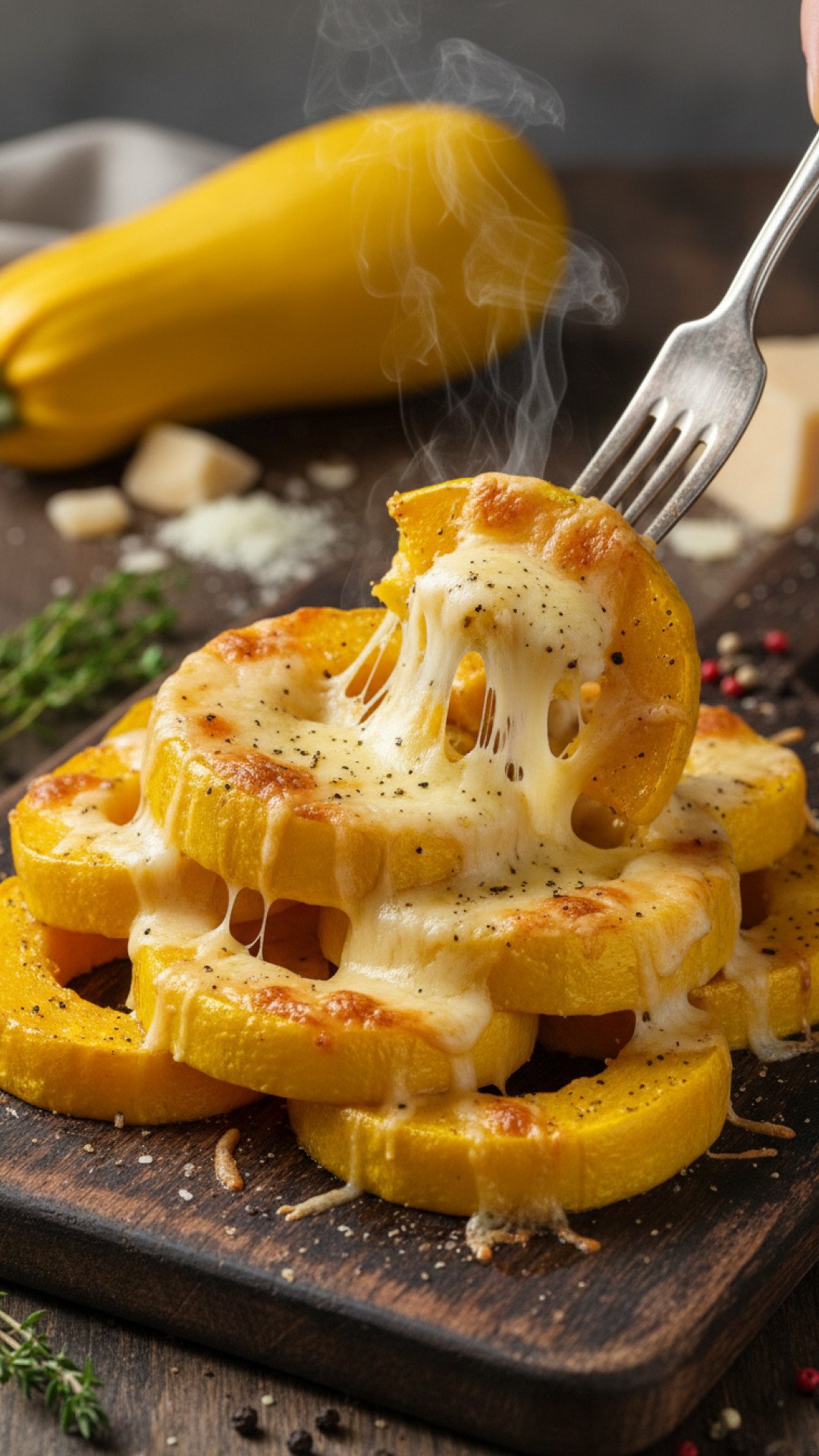 Mediterranean Baked Yellow Squash with Feta and Herbs Preparation