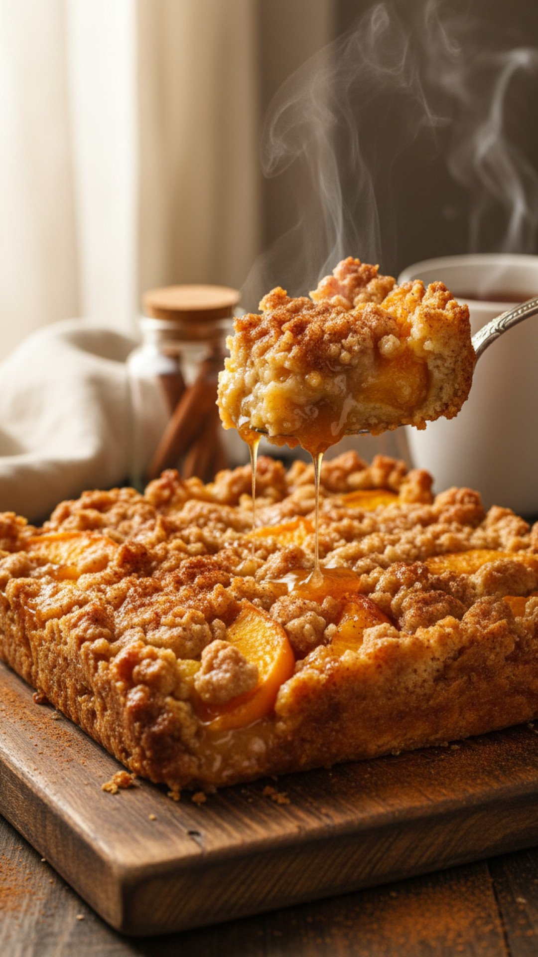 Old-Fashioned Peach Cobbler Preparation