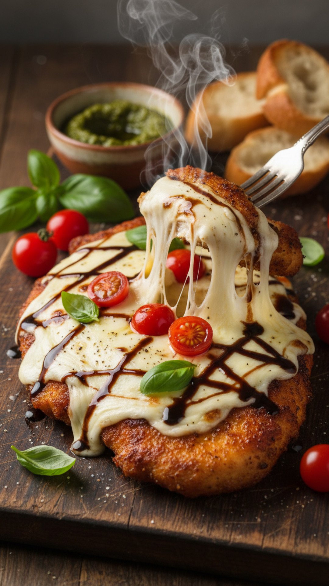 One-Pan Chicken Caprese Preparation