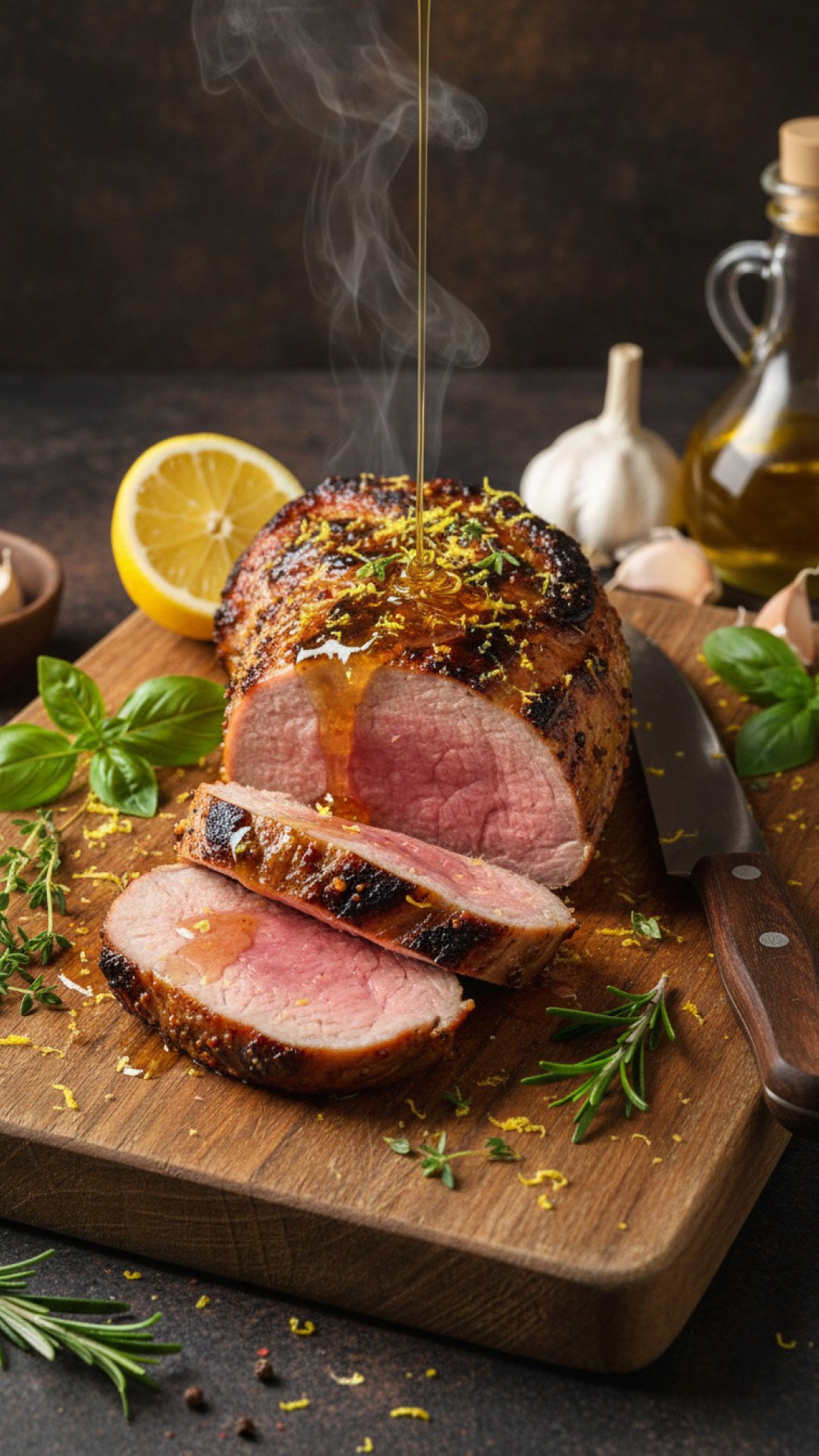 Perfectly Grilled Pork Tenderloin with Herb & Honey Glaze Preparation