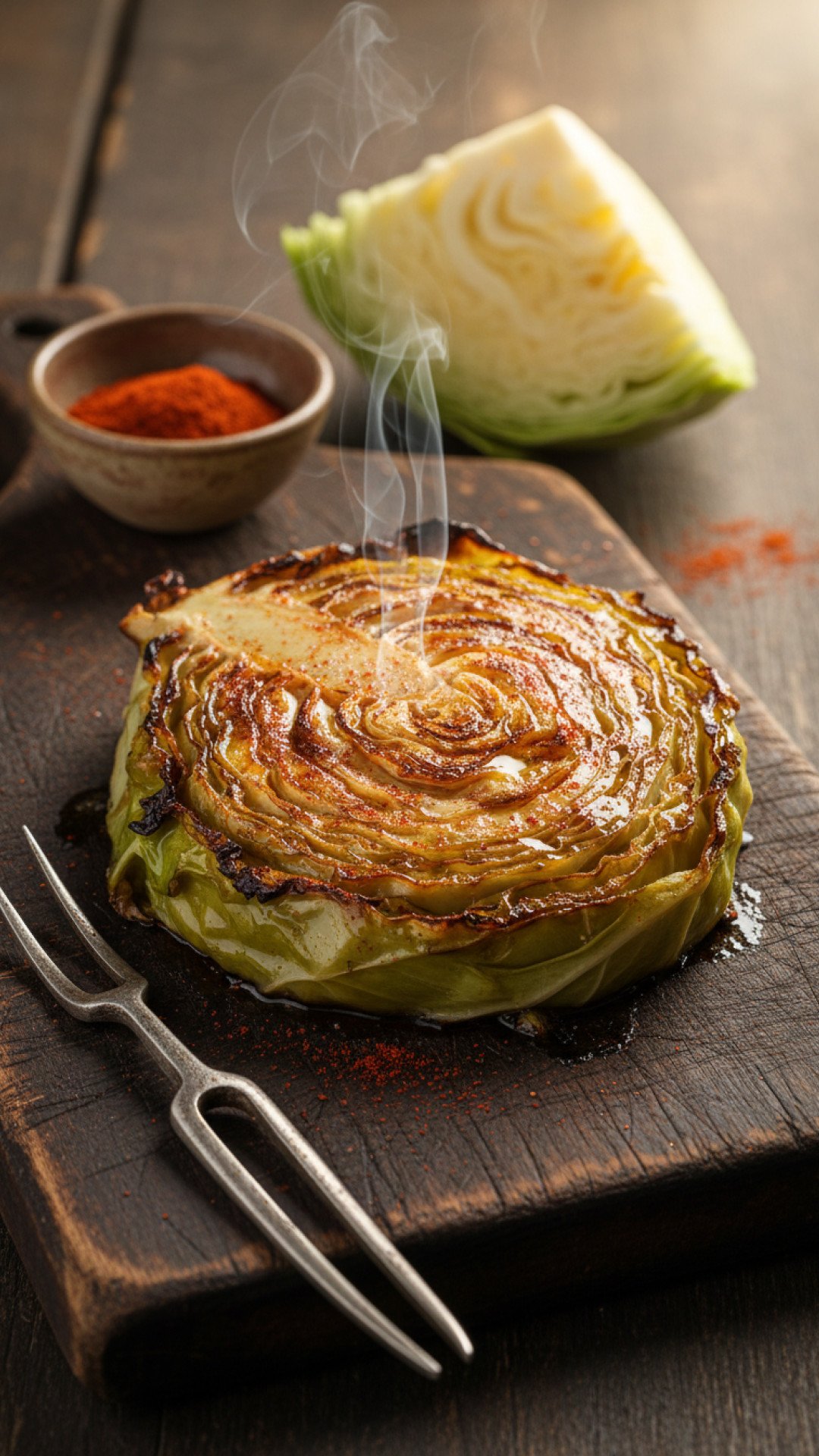 Perfectly Roasted Cabbage Steaks Preparation