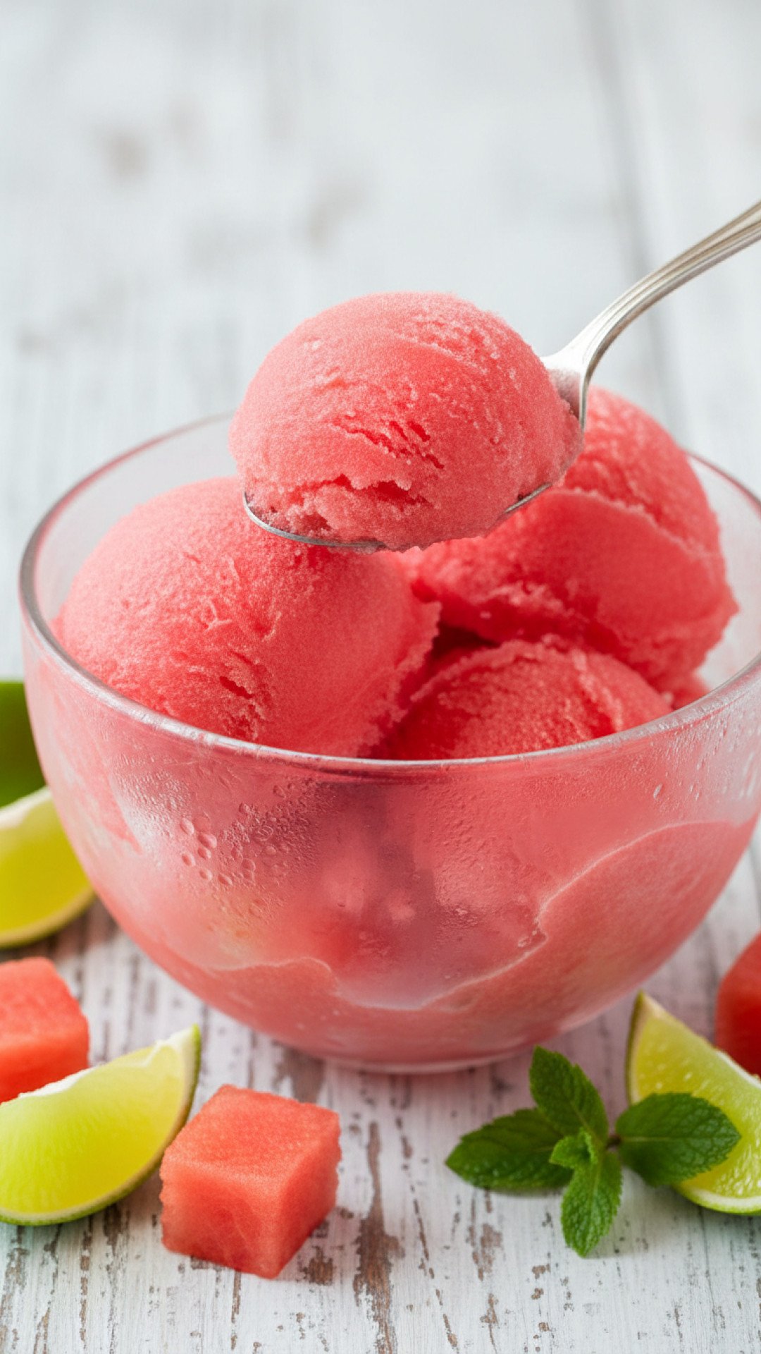 Refreshing Watermelon Sorbet Recipe Preparation