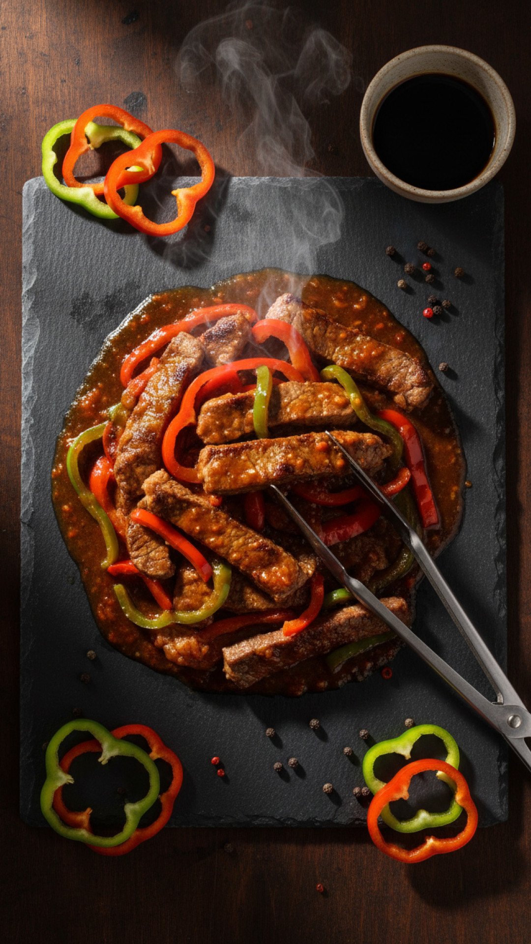 Restaurant-Style Pepper Steak Preparation