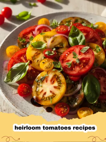 Sun-Kissed Roasted Heirloom Tomatoes with Garlic Confit: A Summer Delight
