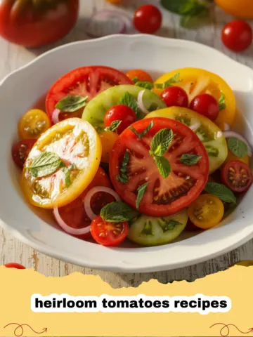 Roasted Heirloom Tomatoes with Creamy Burrata: A Summer Delight