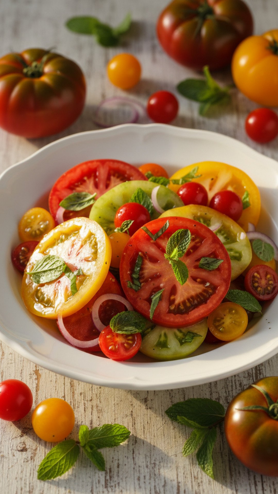 Rustic Heirloom Tomato and Herbed Goat Cheese Tart Preparation
