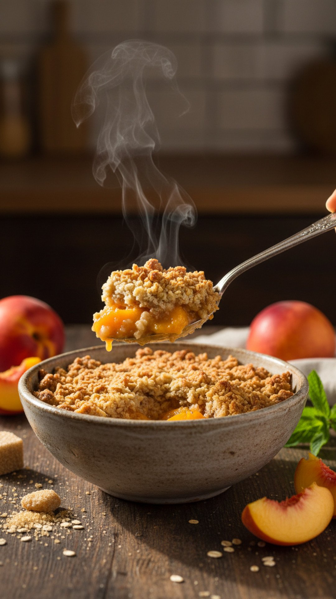 Rustic Honey-Glazed Nectarine Galette Preparation