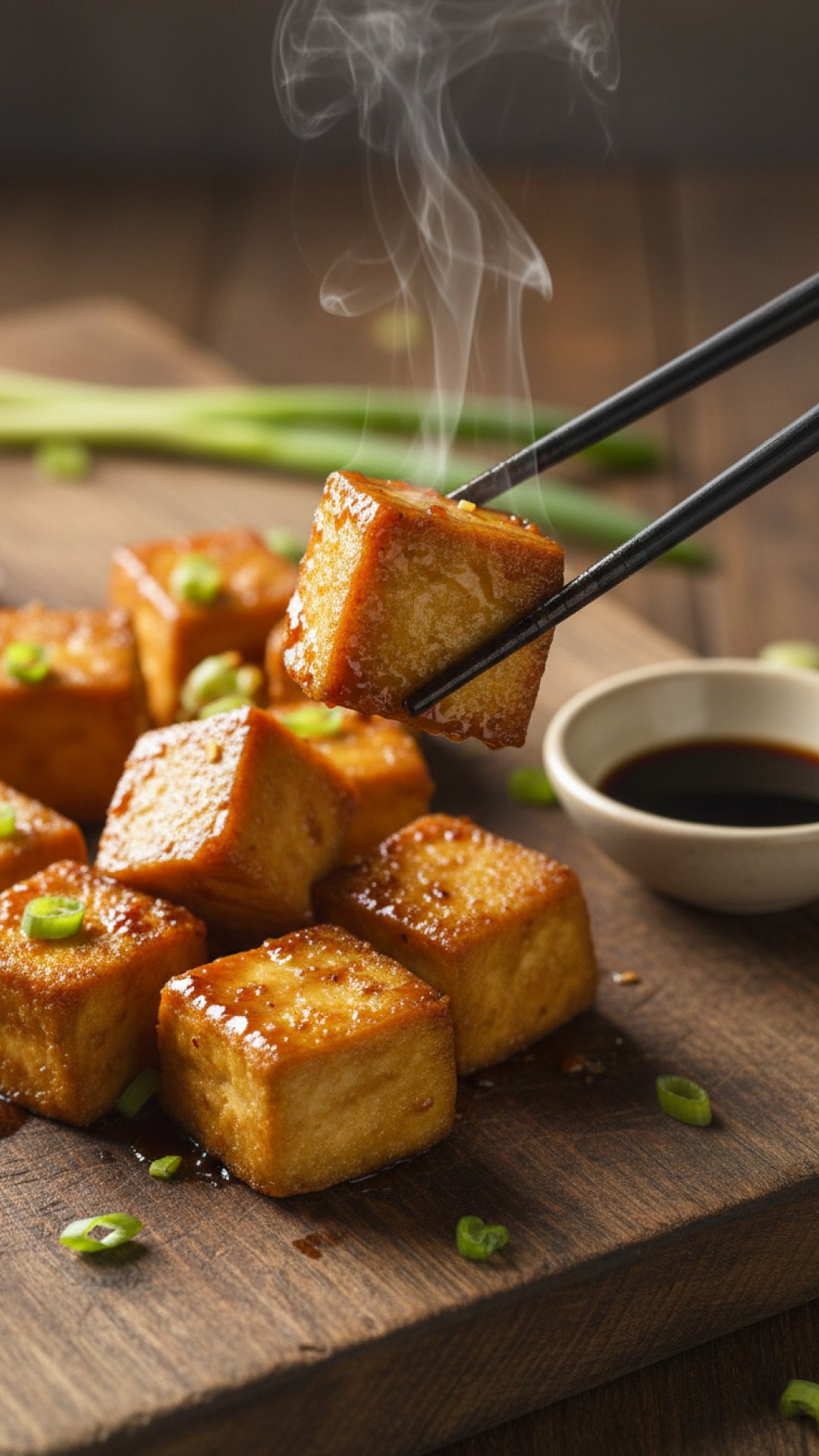 Savory Sesame Garlic Tofu Stir-Fry Preparation
