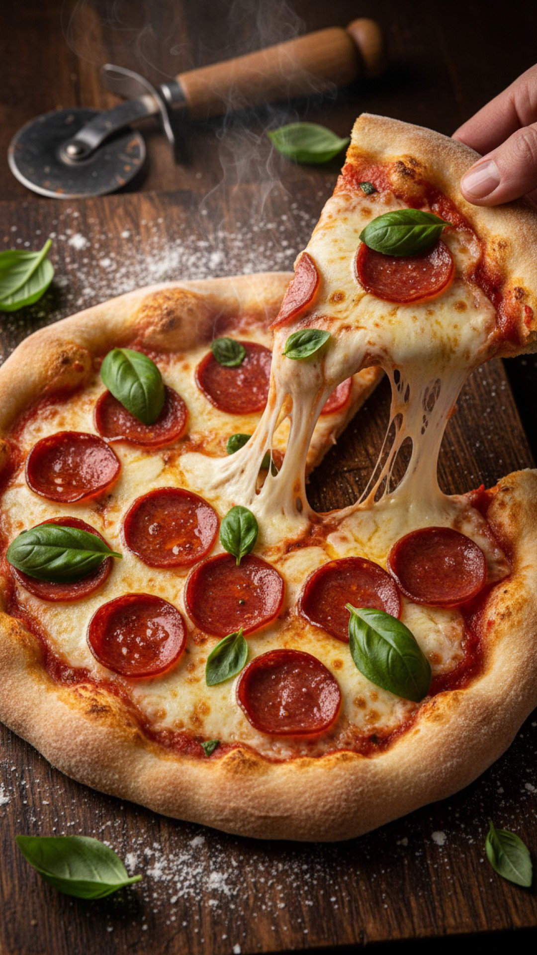 Speedy Roasted Red Pepper & Goat Cheese Flatbread Pizza Preparation