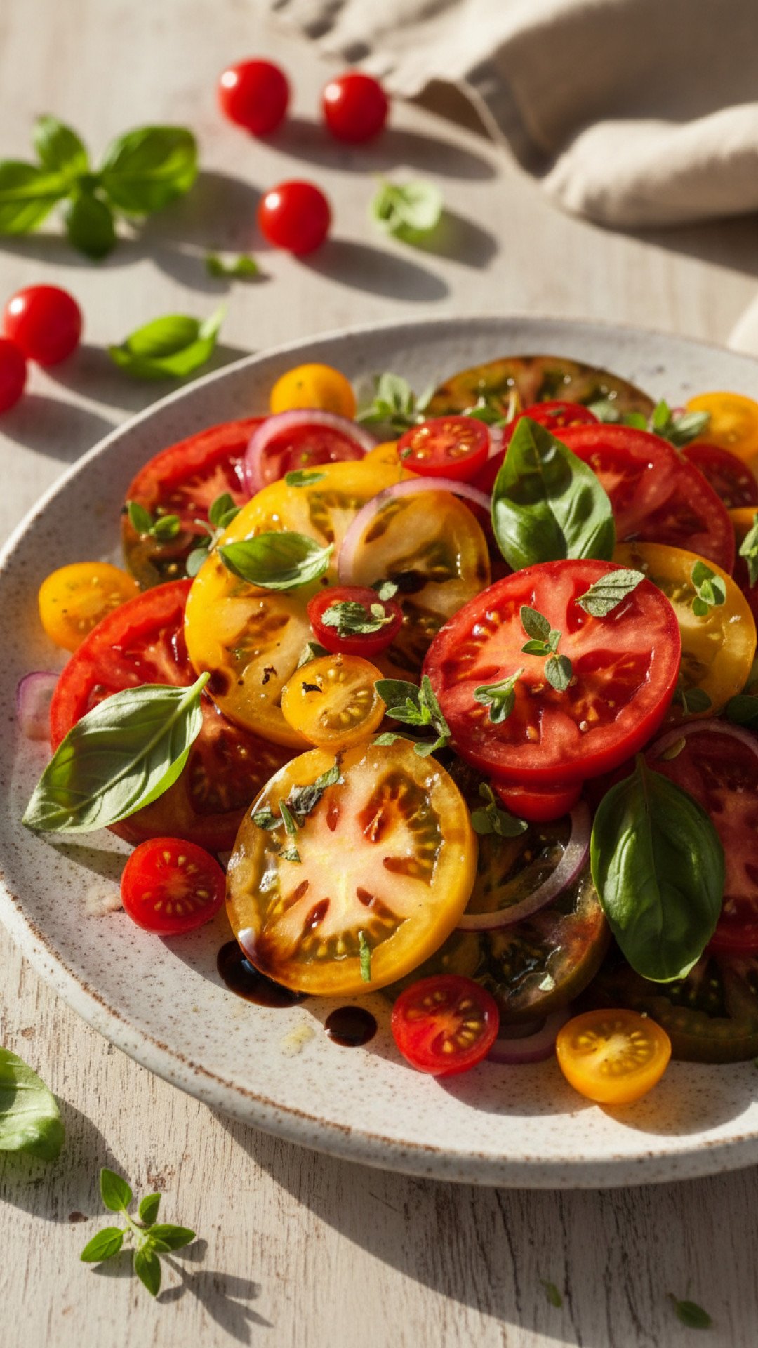 Sun-Kissed Roasted Heirloom Tomatoes with Garlic Confit Preparation