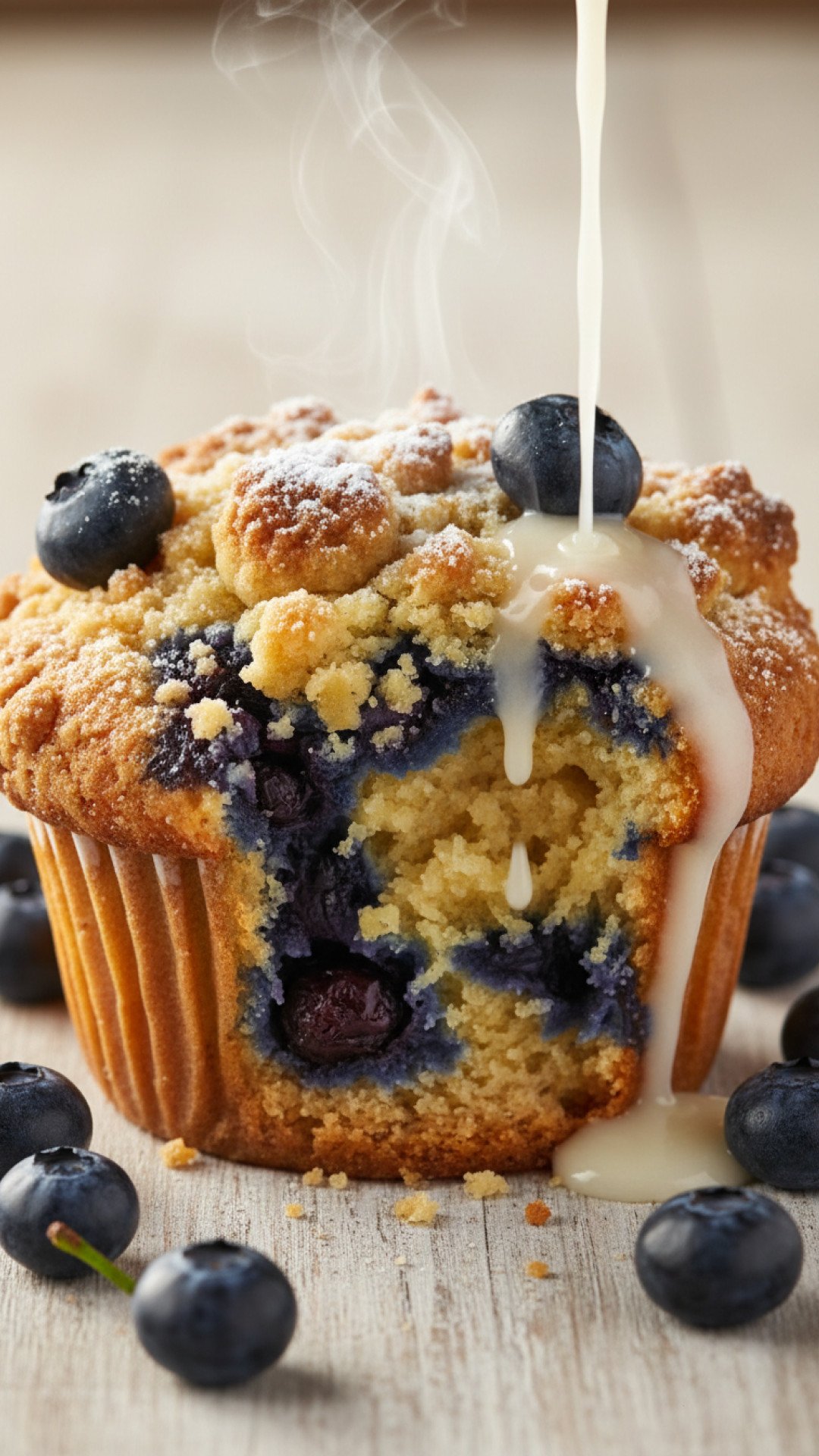 The Quintessential Fresh Blueberry Crumble Preparation