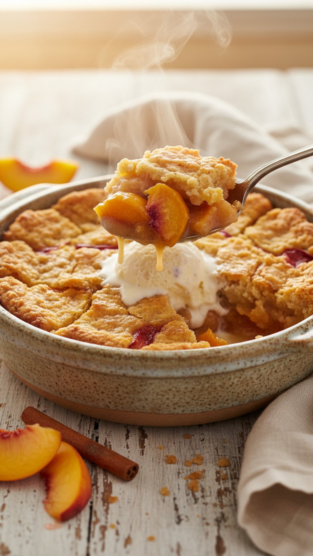 The Ultimate Fresh Peach Cobbler Preparation