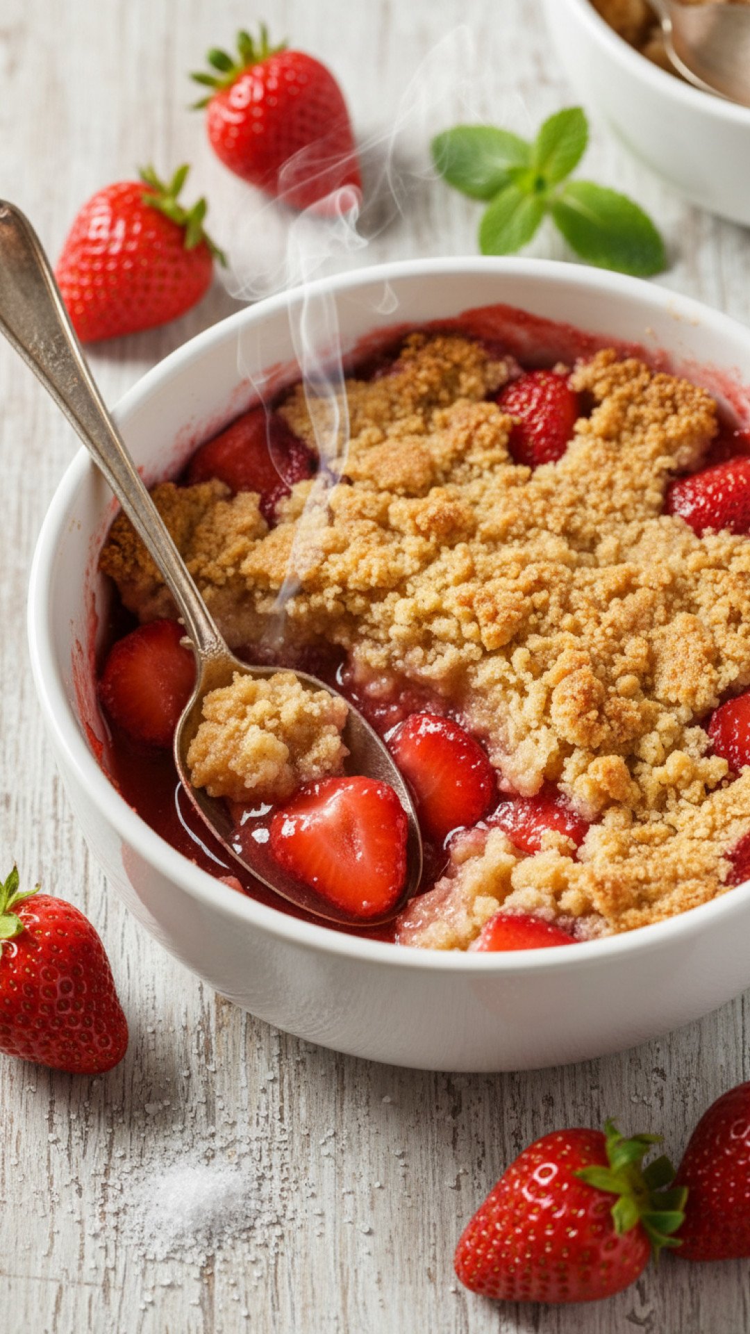 The Ultimate Homemade Strawberry Crumble Preparation