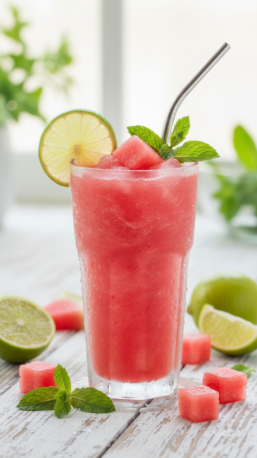 The Ultimate Refreshing Watermelon Slushie Preparation