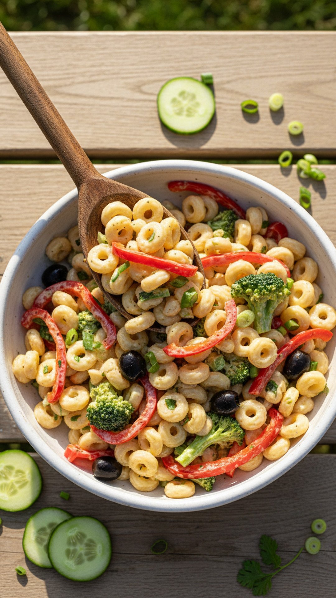 Zesty Summer Pasta Salad Preparation