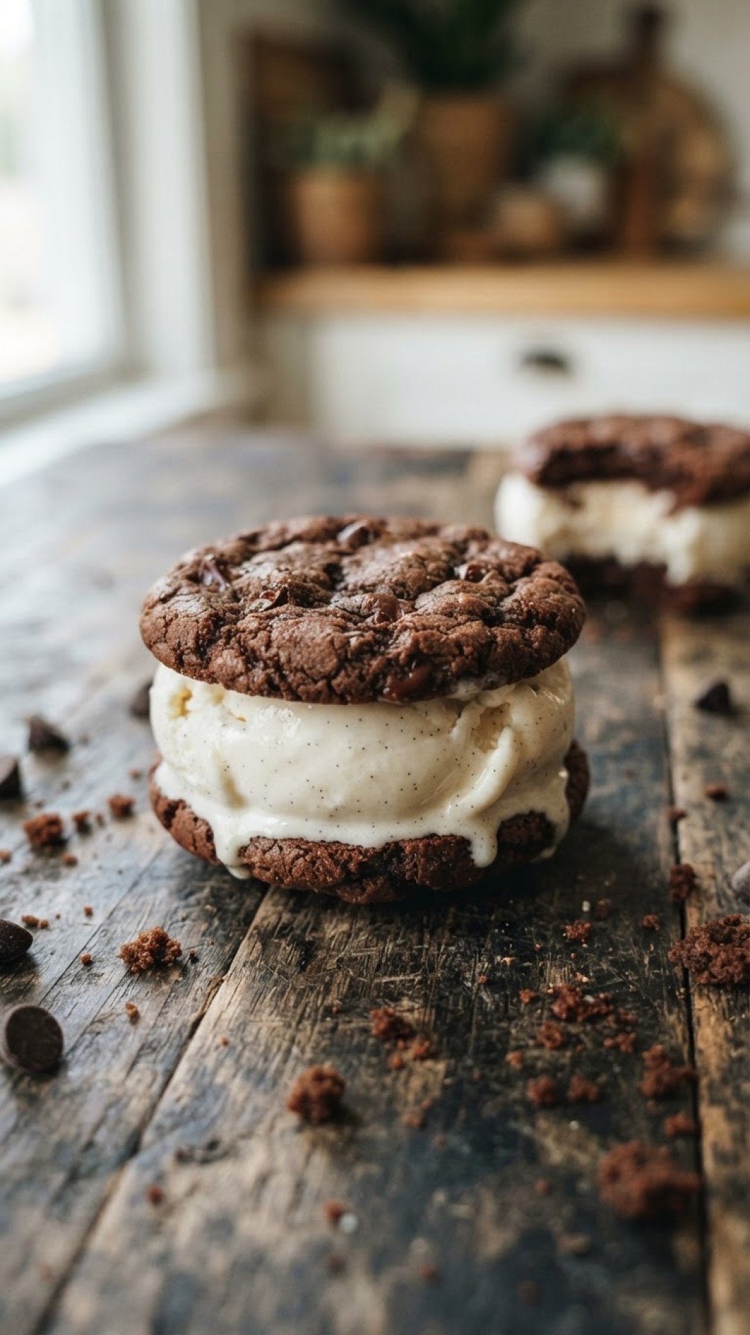 Classic Homemade Ice Cream Sandwiches Preparation