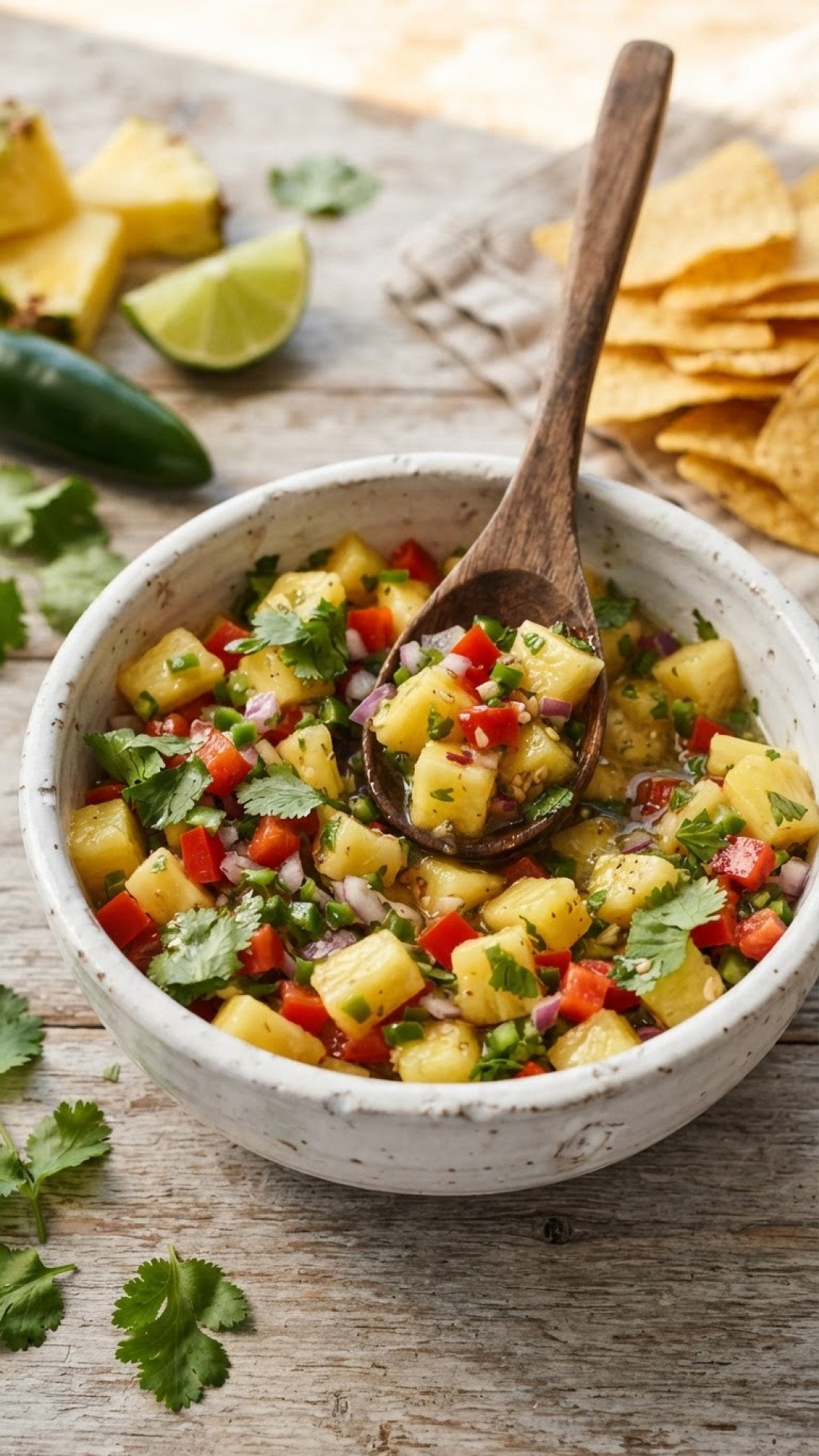 Vibrant Fresh Pineapple Salsa Preparation