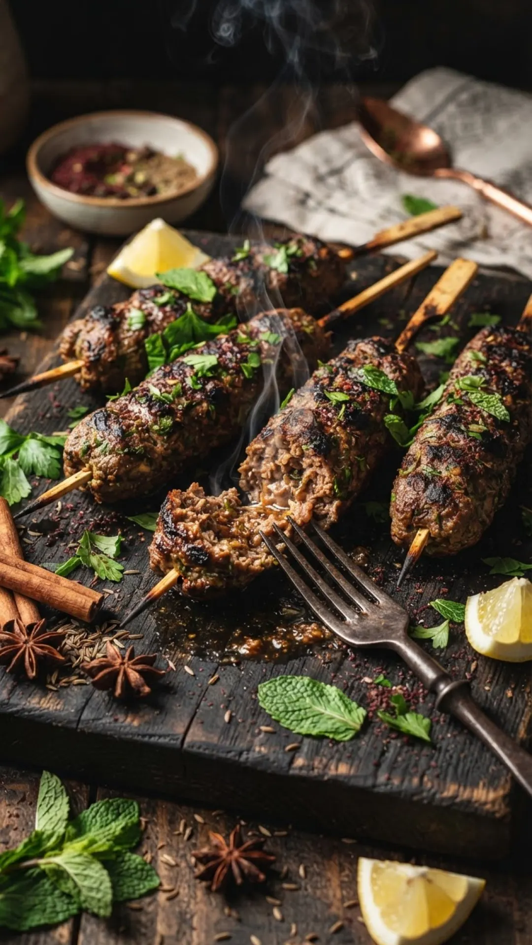 Authentic Middle Eastern Beef Kebabs Preparation