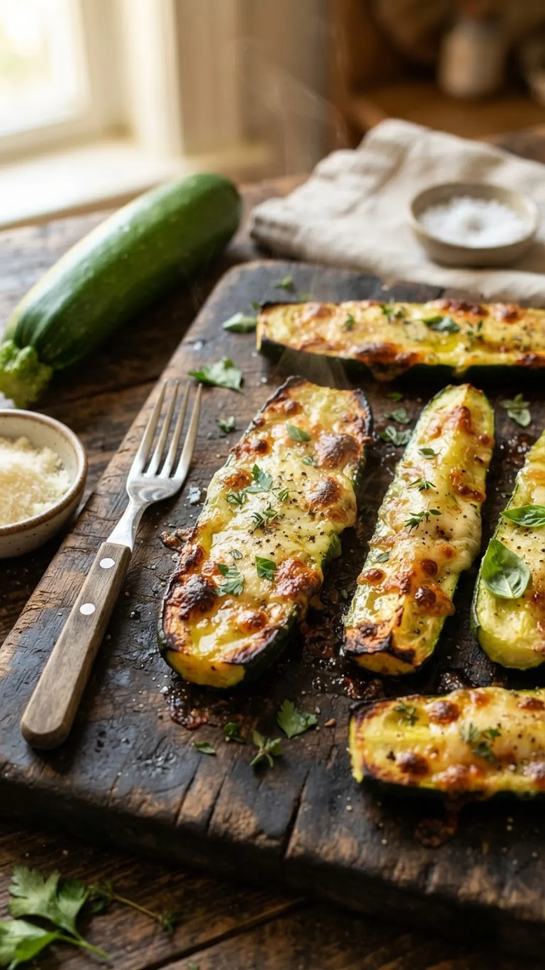 Cheesy Herb Baked Zucchini Casserole Preparation