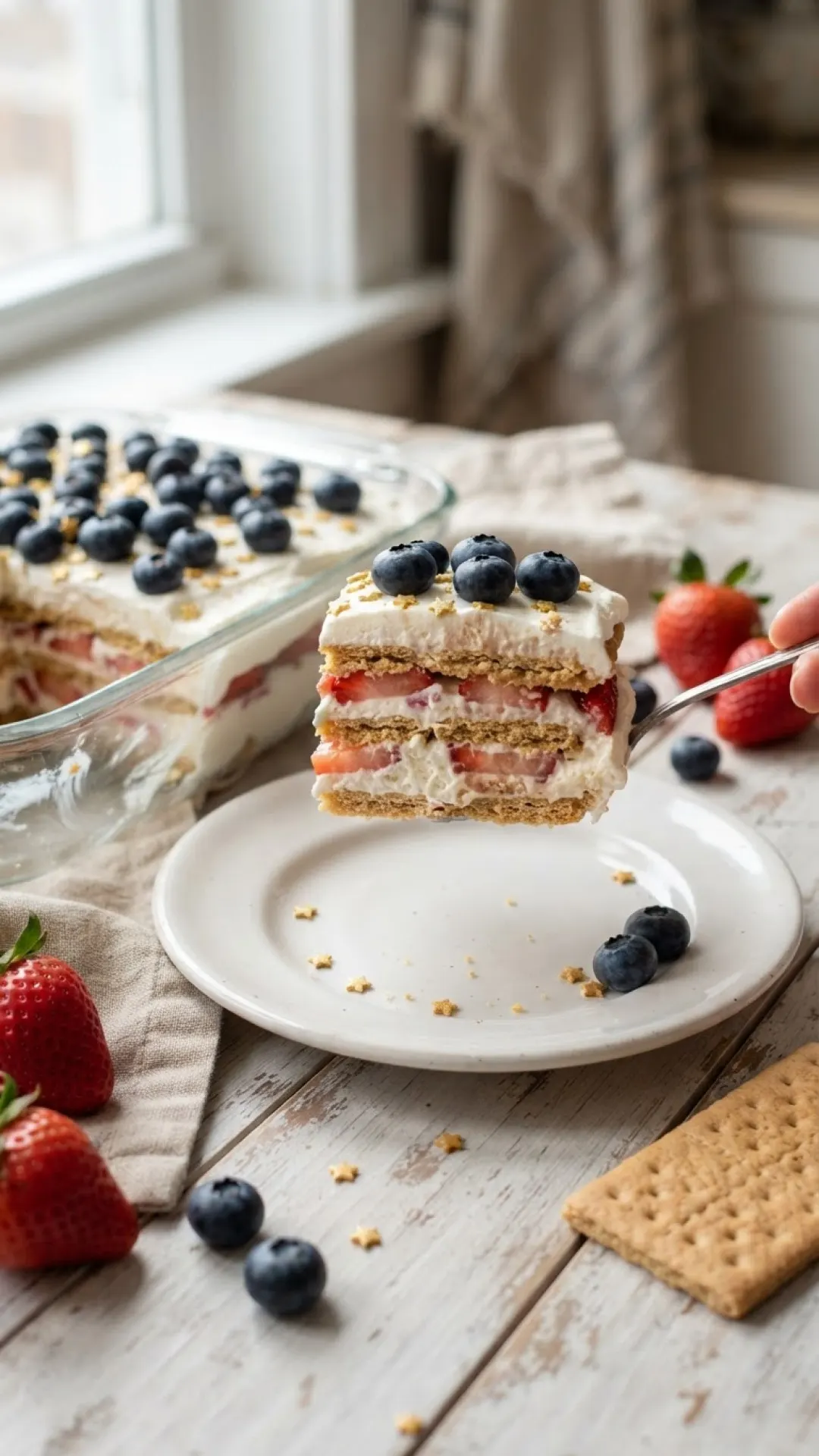 Classic Chocolate & Cream Ice Box Cake Preparation