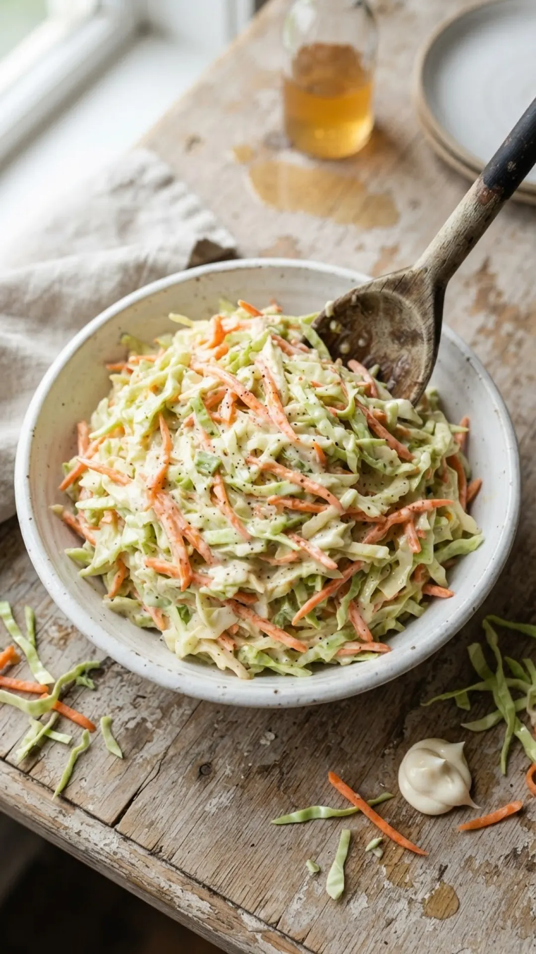 Classic Creamy Coleslaw Recipe Preparation