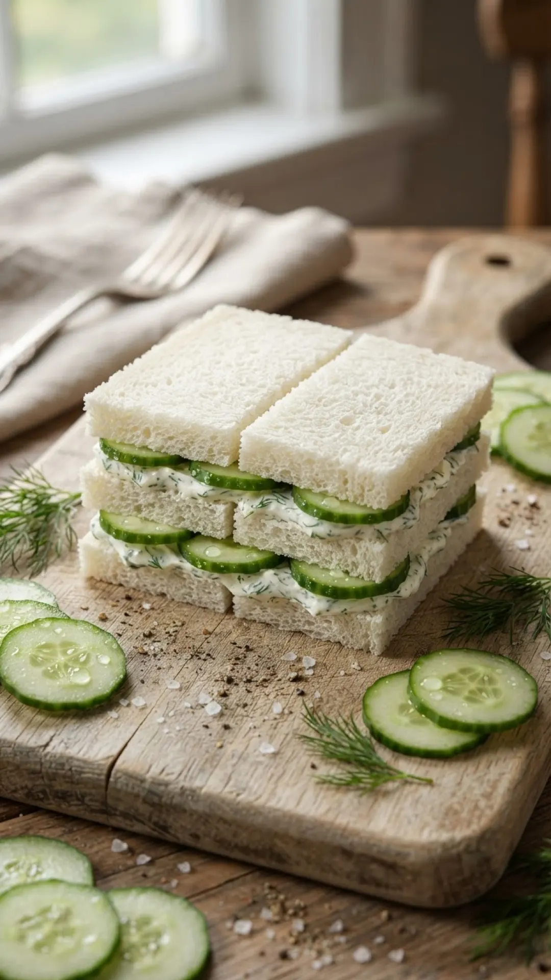 Classic Elegant Cucumber Sandwiches Preparation
