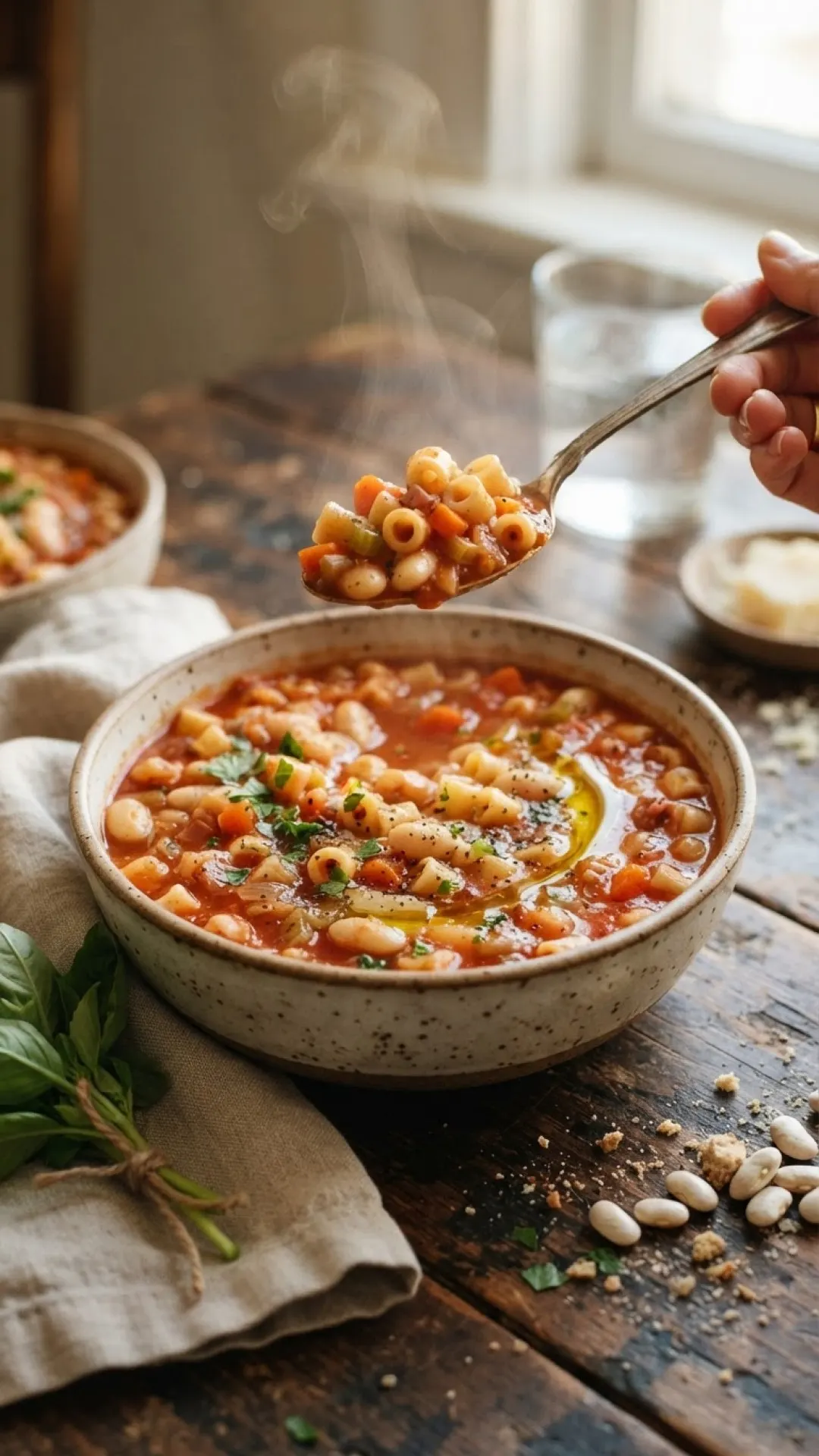 Classic Hearty Pasta Fagioli Preparation