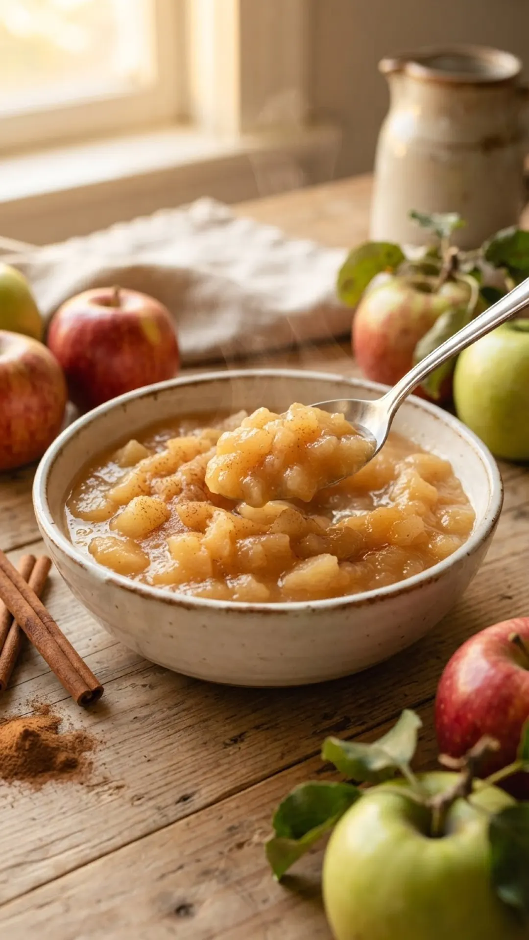 Classic Homemade Applesauce Preparation