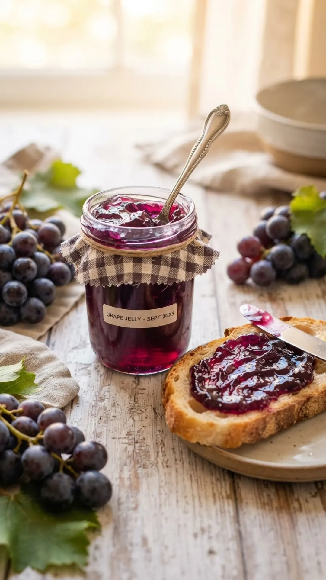 Classic Homemade Grape Jelly Preparation