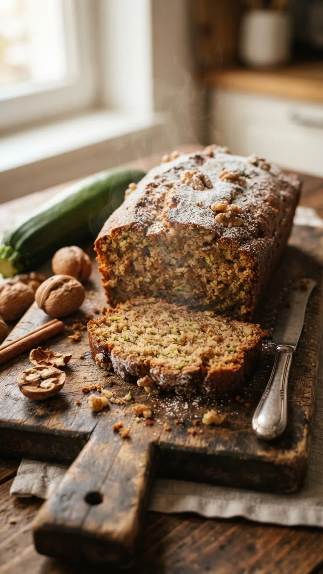 Classic Moist Zucchini Bread Preparation