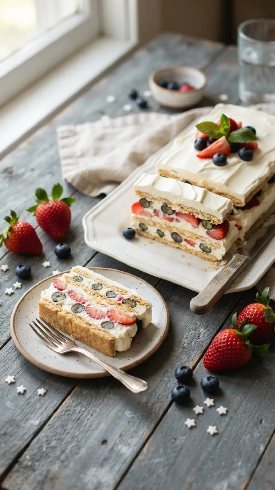 Classic No-Bake Chocolate Icebox Cake Preparation
