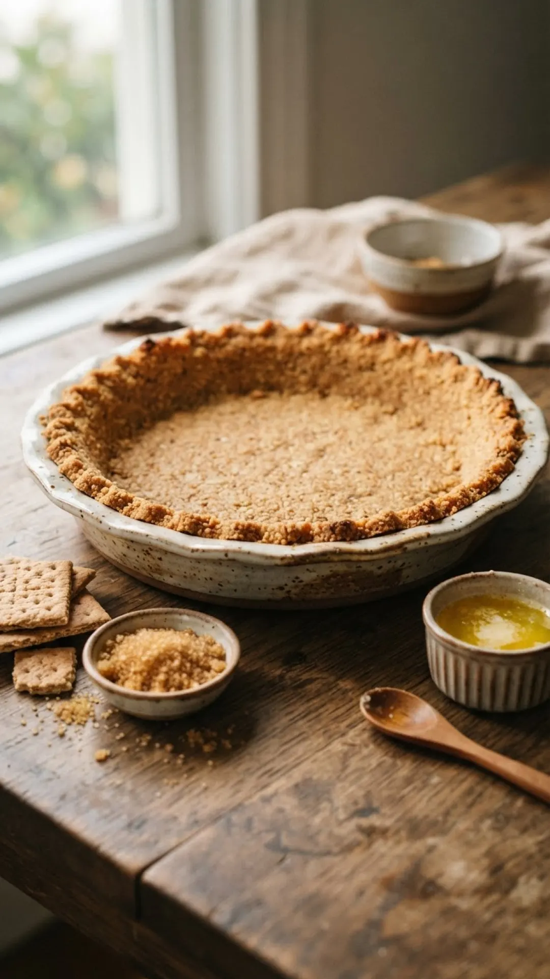 Classic No-Bake Graham Cracker Crust Recipe Preparation