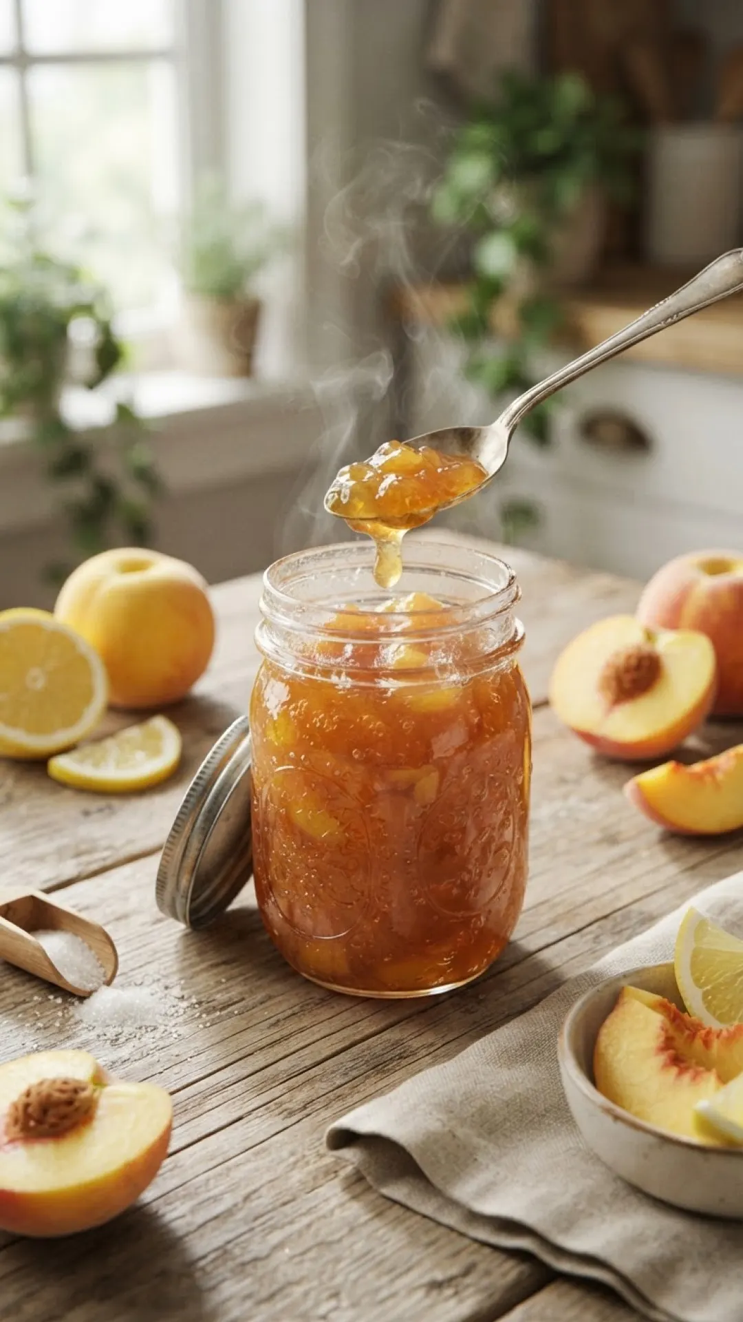 Classic Peach Jam for Canning Preparation