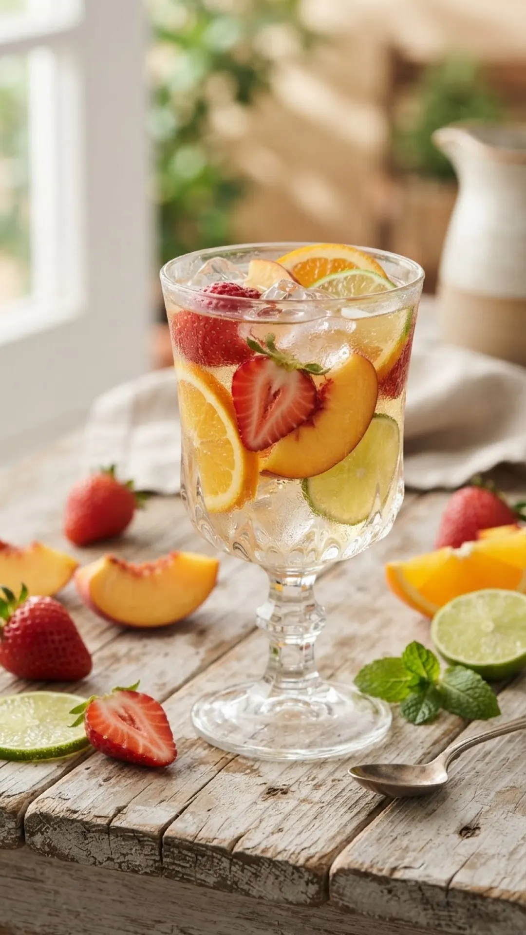 Classic Refreshing White Sangria Preparation